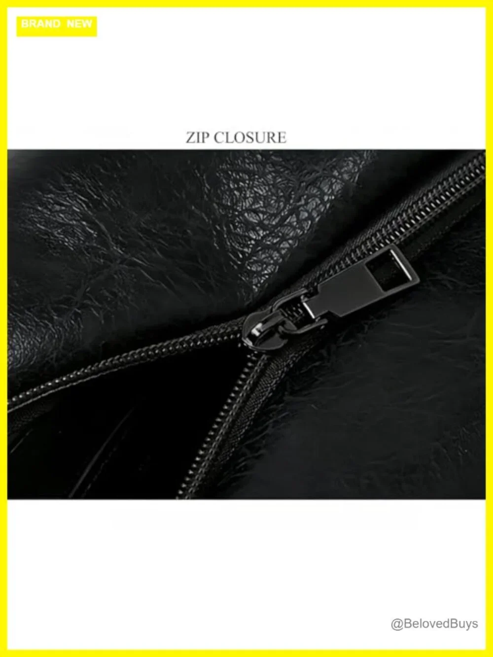Faux Leather Oversized Slouchy Chain Hobo Bag Shoulder Tote